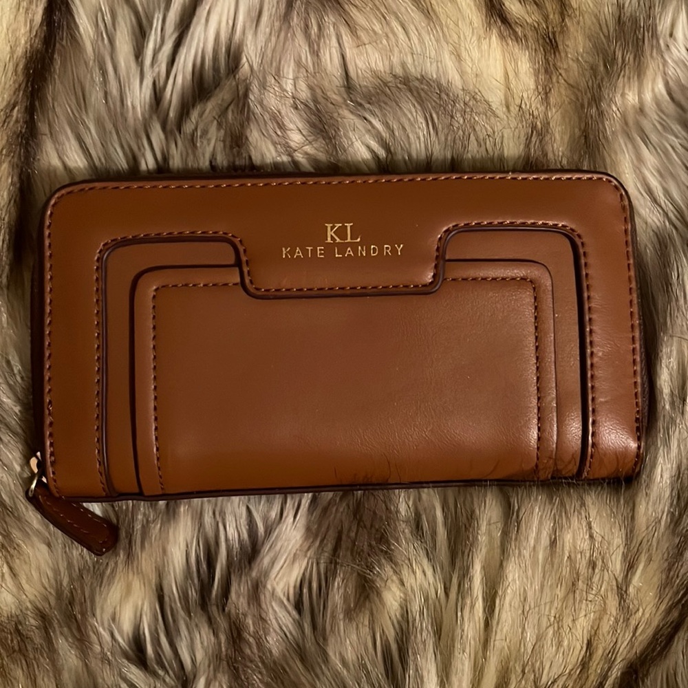 Brown wallet by Kate Landry